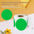 3 Inch Round Color Coding Labels - Image 2