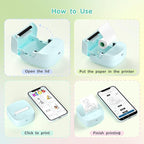 Gloryang JD-23 Sticker Printer, Mini Portable Thermal Printer Print Pod - Image 9