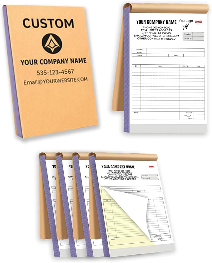 Custom Carbonless Invoice Book by LiDuoMi