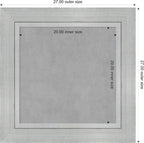 Amanti Art Silver Framed Magnetic Board 27x27 Medium Vision Board - Image 3