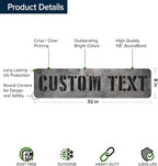 Custom Sign, Custom Street Sign, 11 Font Colors, 13 Font Styles, 4 Hole Options - Image 6