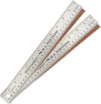 Breman Precision Metal Ruler 12 Inch Cork Back – 2 Pk Stainless Steel Straight by WAPortman