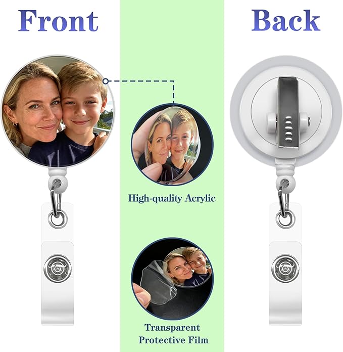 Custom Badge Reel Personalized Photo Logo Text Badge Reels Customized - Image 5
