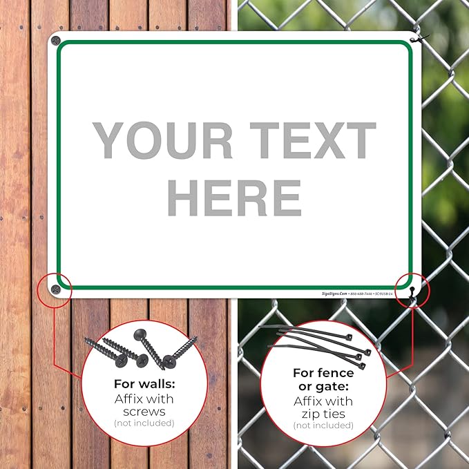 Custom Sign, Personalized Metal Signs, Customize - Image 4