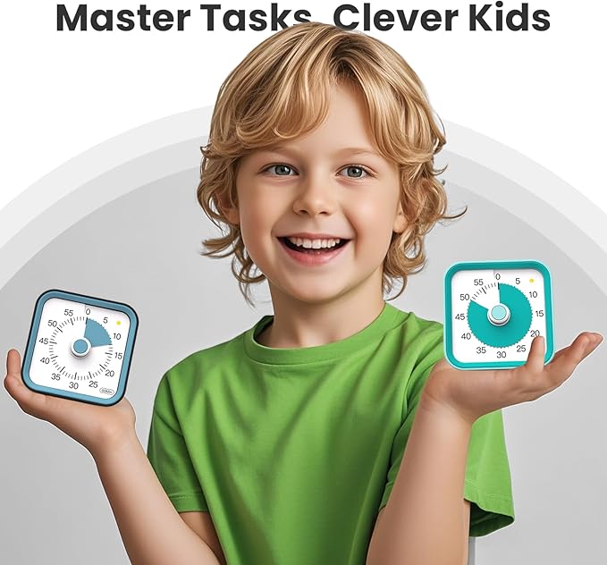 Visual Timer for Kids with Pause Function, 60 Minute Countdown Timer for Kids - Image 3