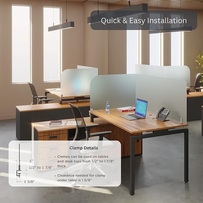 Desk Divider for Students and Desk Privacy Panel. Office Partitions and Ideal - Image 3