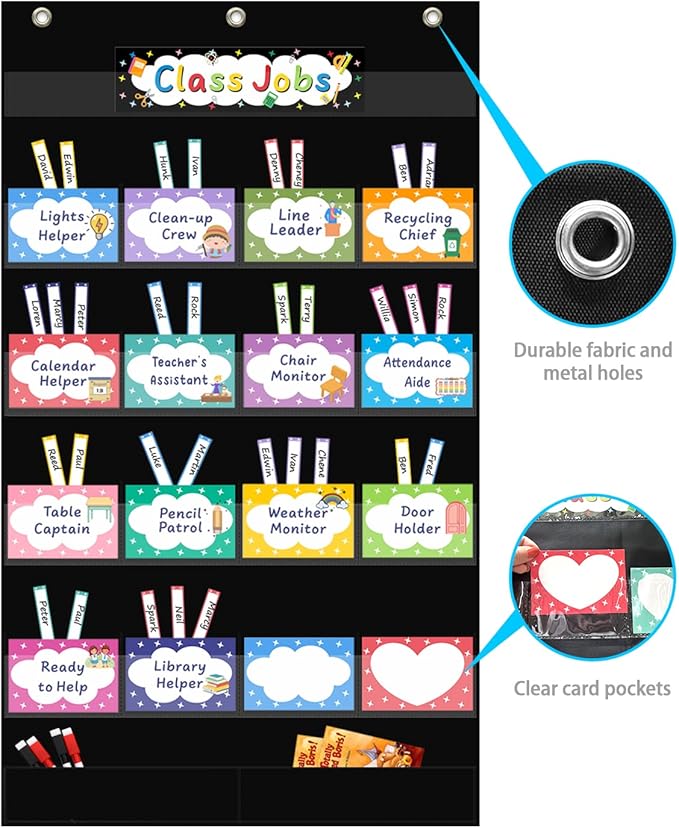 REGELETO Class Jobs Pocket Chart - Image 7