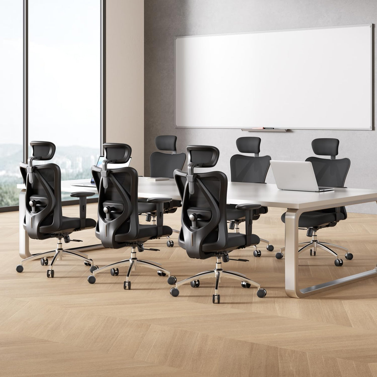 sihoo m18 ergonomic office chair, mesh back desk, view 11