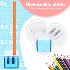 Teling 144 Pcs Manual Pencil Sharpeners Bulk Handheld Dual Holes Pencil - Image 3