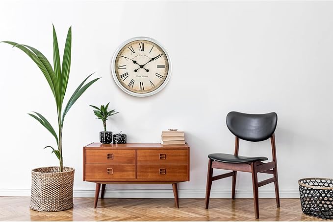 Bernhard Products Large Decorative Wall Clock 20 Inch Silent Non Ticking - Image 3