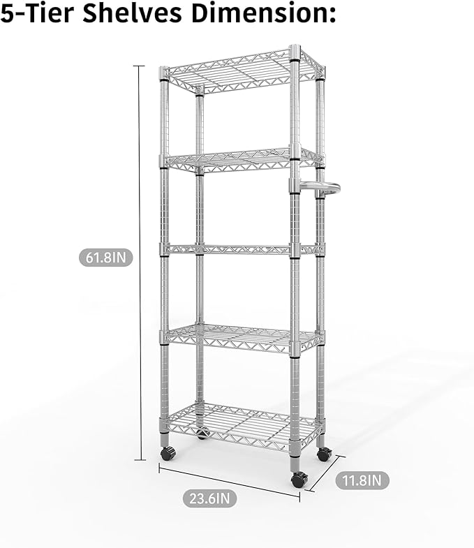 Metal Storage Shelves 5 Tier - Image 3