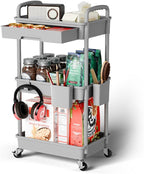 Sorgion 3 Tier Rolling Cart Organizer, Laundry Room Bathroom Organizers and by Sorgion
