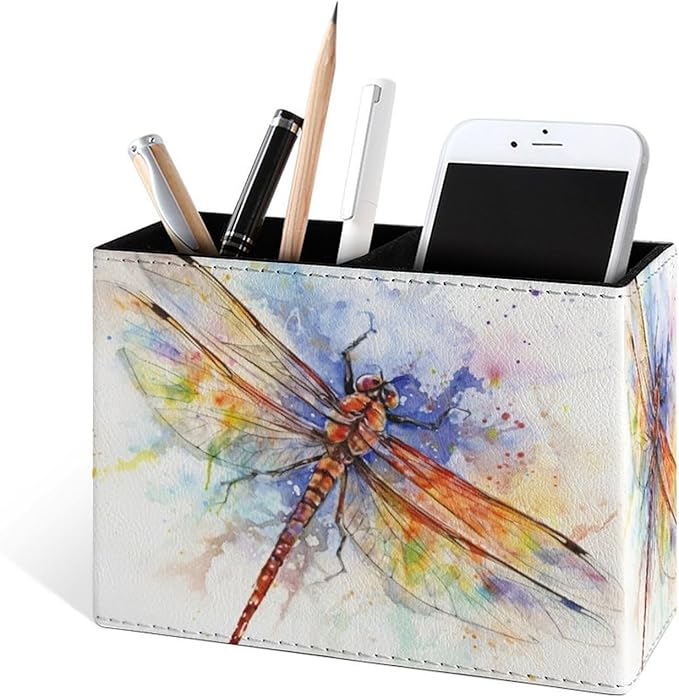 Famame Vintage Splash Dragonfly Pencil Holder - Image 2