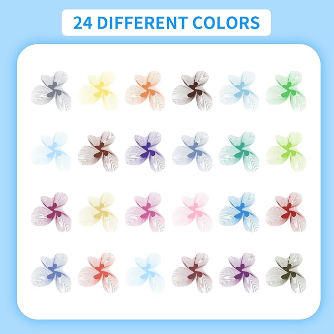huesamhi 24 Fineliner Pens Set 0.4mm Ultra Fine Tip Drawing Markers - Image 2