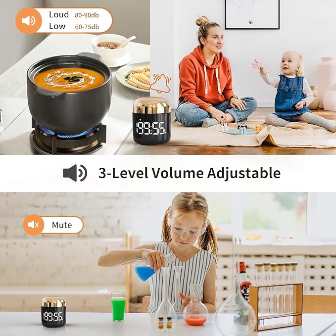 MeesMeek Digital Kitchen Timer, Countdown Countup Timer - Image 5