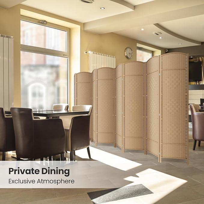 8 Panel Room Divider, 6Ft Folding Privacy Screen, Tall - Image 6
