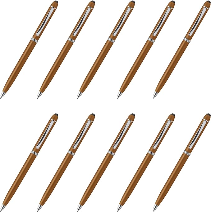 DISCOUNT PROMOS Twist Action Plastic Stylus Pens, Bulk Pack by DISCOUNTPROMOS