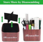 Hennaja Square Leather Art Supply Organizer, Remote Control Holder - Image 6