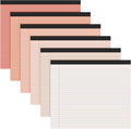 Lincia 6 Pcs 11" x 9.5" Legal Pads College Ruled Notepad Landscape Notebook by Lincia