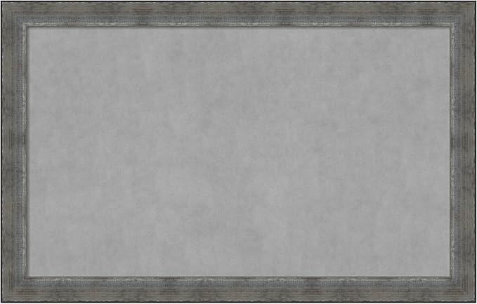 Amanti Art Silver Framed Magnetic Board 28x44 Large Vision Board by AmantiArt