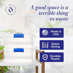 HOMZ 4-Pack 15.5 Quart Latching Lid, and Bathroom Organization - Image 6