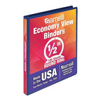 Samsill Economy 0.5 Inch 3 Ring Binder, Made in The USA, Round Ring Binder by Samsill