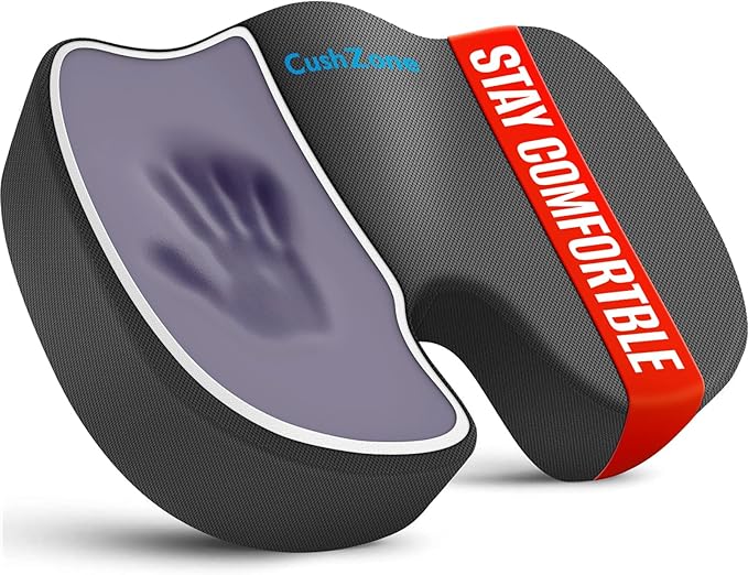 CushZone Seat Cushion, Office Chair Cushions, Car Seat Cushion, Non-Slip by CushZone