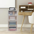 Xyskin 4-Pack 19 Quart Large Stackable Drawer Organizer Unit, Plastic Storage - Image 2