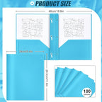 Lincia 100 Pcs Plastic Folders - Image 2