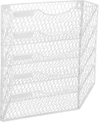EASEPRES Mail Organizer Wall Mount Hanging File Holder Storage, Metal Chicken - Image 7