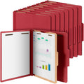 Skyygemm 24 Pcs Classification Folders Letter Size, 1 Divider Pressboard File