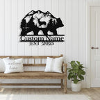 Custom Bear & Deer Metal Sign, Custom Bear Metal Wall Art Decor, Personalized - Image 9