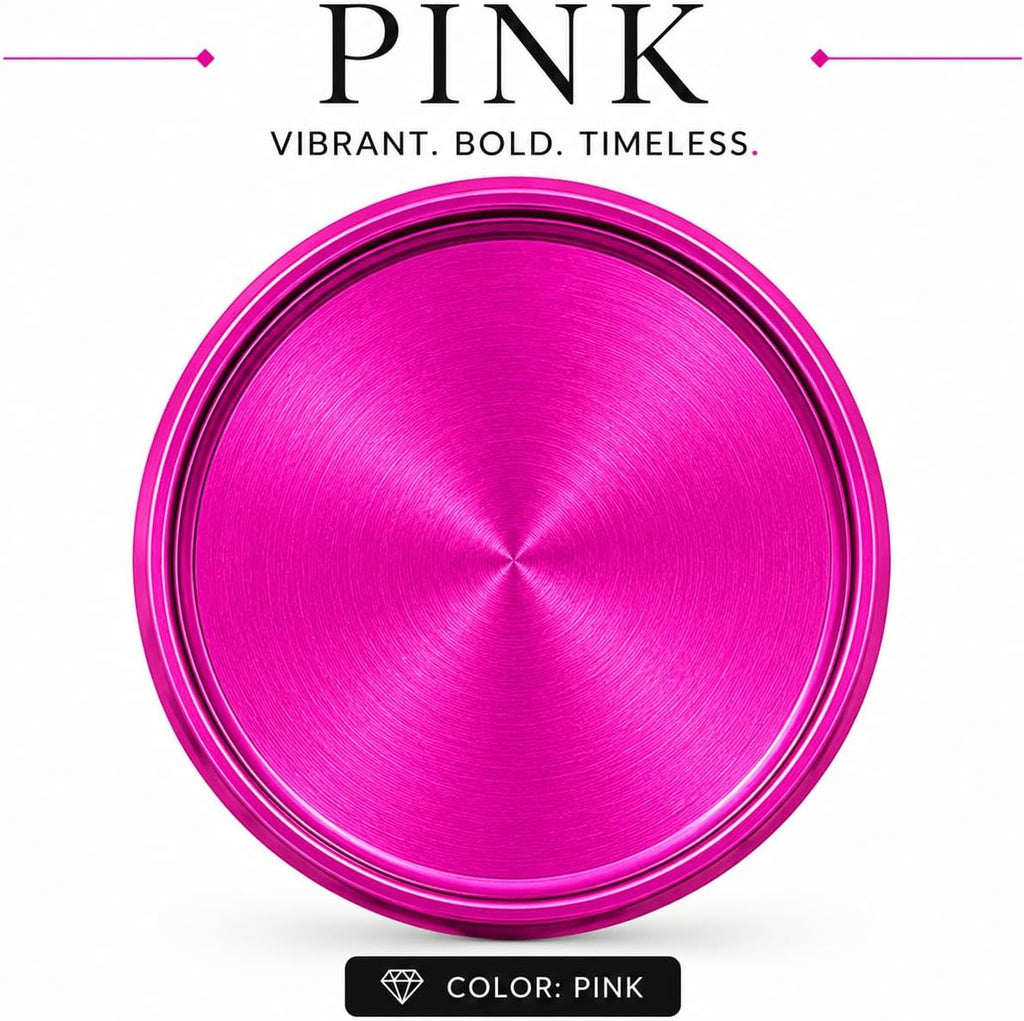 Hidden Gem Aluminum Alloy Discbound Discs - 7 Colors, 2 Sizes - for Circa, Arc, TUL Systems (Pink, 1.5-inch) | For Circa, Arc, or TUL Systems - Create a Notebook with up to 200 Sheets and a Durable Metal Binding