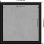 Amanti Art Black Framed Magnetic Board 27x27 Medium Vision Board - Image 3