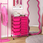 LDAILY 15 Drawer Rolling Storage Cart, Rolling Cart - Image 2