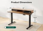 FEZIBO 40 x 24 Inch Height Adjustable Electric Standing Desk - Image 3