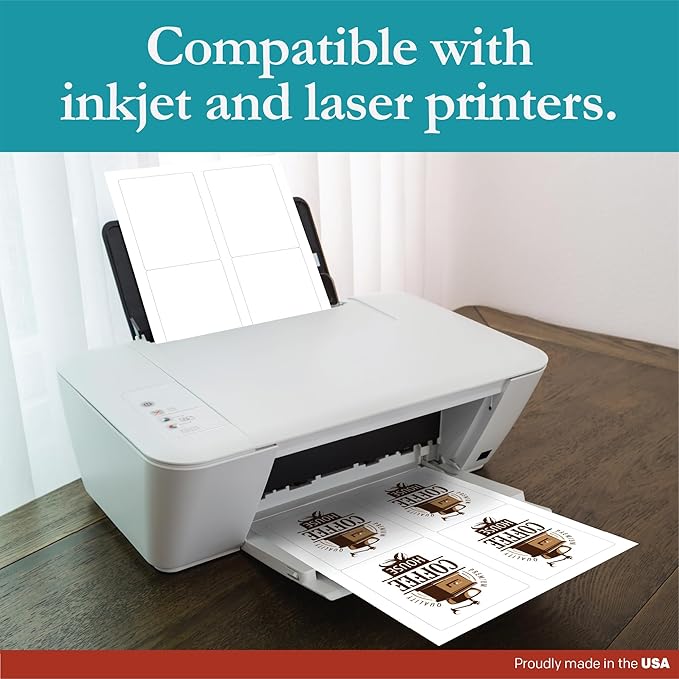 Premium Label Supply White Sticker Mailing/Shipping Labels – 3.5" x 5" – - Image 5