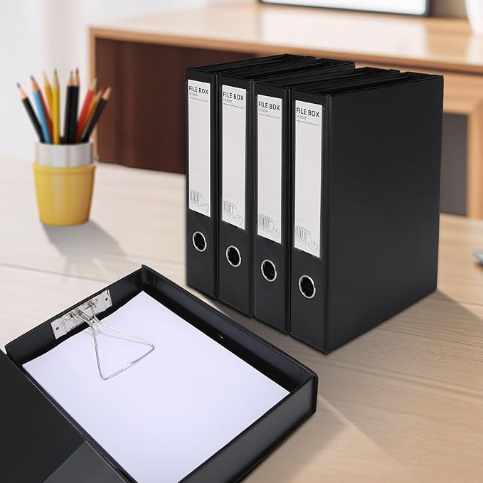 HUA JIE A4 Storage File Boxes Plastic Archives Cases - Image 8
