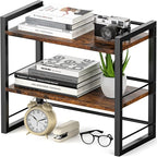 ART-GIFTREE Office Desk Shelf Organizer, Wood Desktop Bookshelf Supplies by ART-GIFTREE