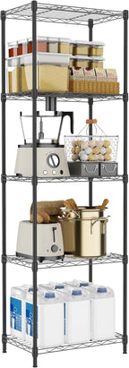 M MZG 5 Tiers Shelf Metal Storage Shelves Wire Rack Closet Organizers by MEIGAOPLASTICANDMETALHKCOLIMITED