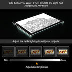 NXENTC A4 Tracing Light Pad, Ultra-Thin Tracing Light Box USB Power Artcraft - Image 4