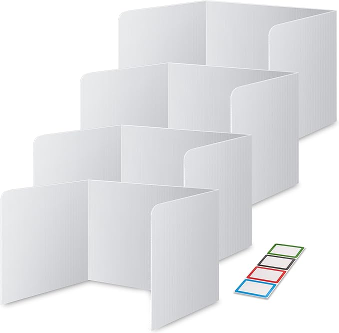 4-Pack Classroom Privacy Shields by Storage+Standard