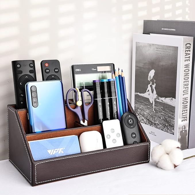 KINGFOM Pu Leather Desk Organizer - Image 5