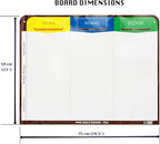 PMXBOARD 3 Column Magnetic Kanban Board, Scrum Board Flex Whiteboard Kit. Agile - Image 5