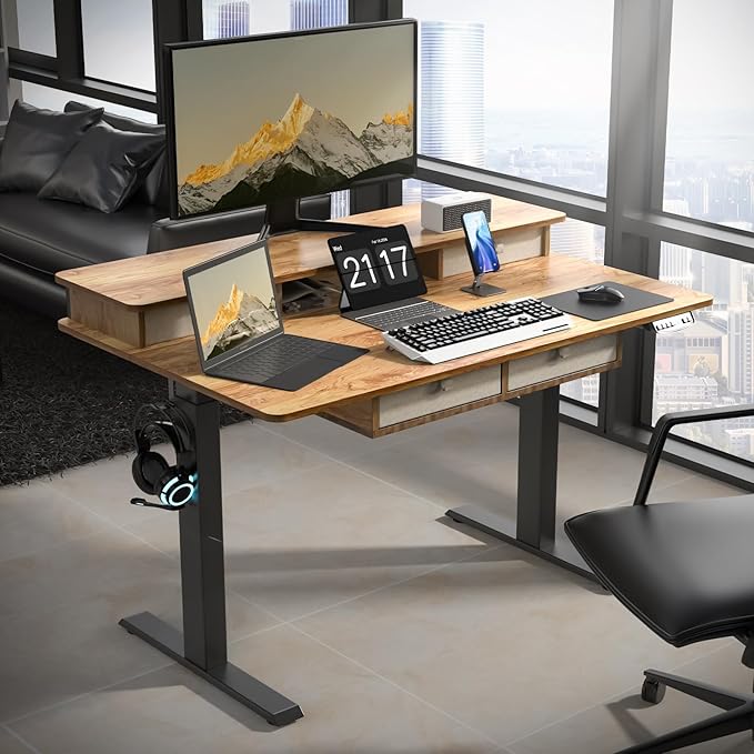ExaDesk 48 * 30 Inches Electric Standing Widened Desk Adjustable Height - Image 8
