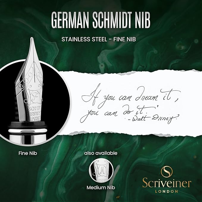 Scriveiner British Racing Green Fountain Pen - Image 5