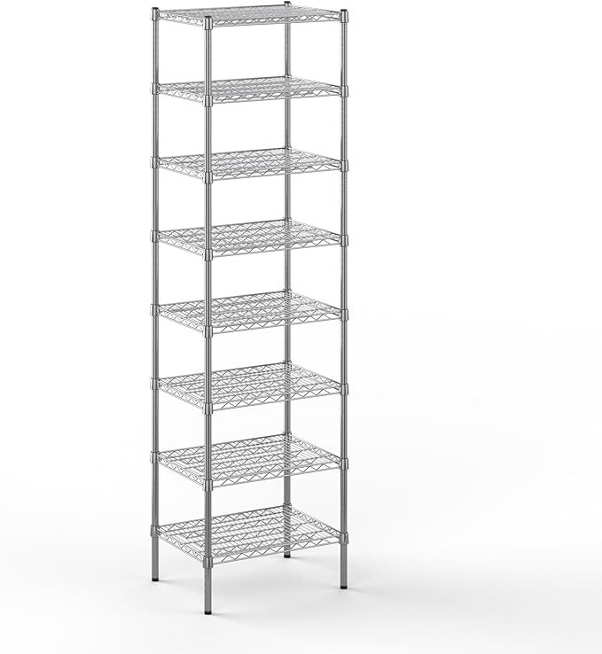 Regal Altair 18" Deep x 24" Wide x 86" Height Wire Shelving Kit | 8-Tier | NSF by Regal+Altair