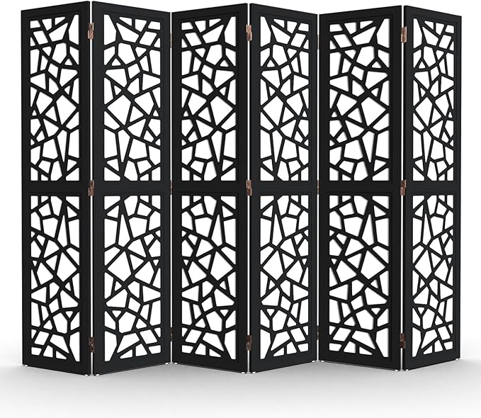 VINGLI 70'' H Room Divider, Non-Woven Fabric Privacy Screen, Indoor Partition by VINGLI