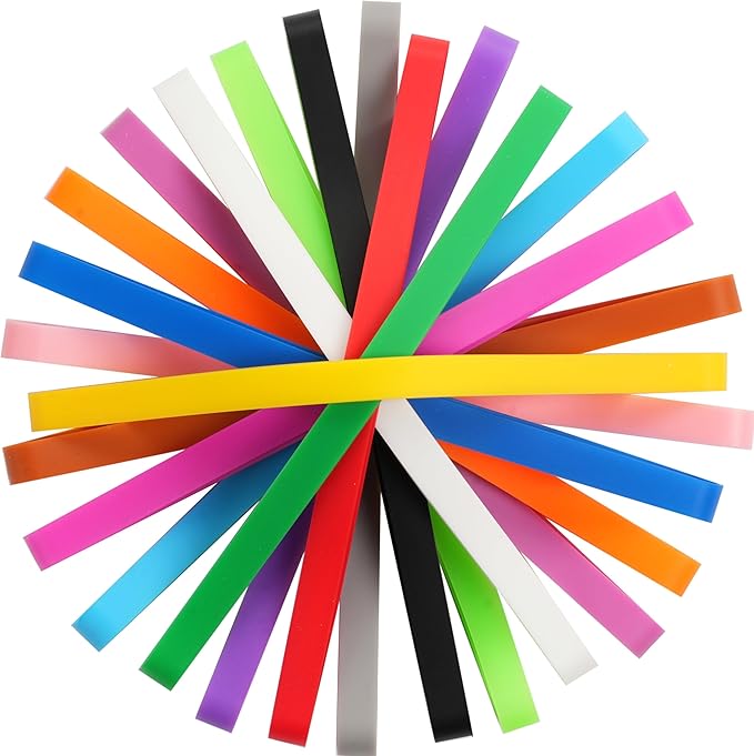 Rubber Bands Silicone 15 Pcs 5.5inch Elastic Bands by Damyda