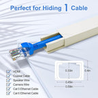 Yecaye Cord Hider, 113in Beige Cord Covers - Image 2